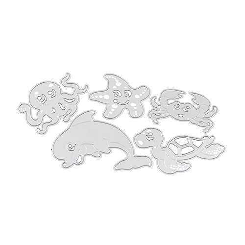 NUOBESTY 5 Stück Teiliges Diy Tier Muster Prägeschablone Stanzform für Scrapbooking und Basteln Kreative Schneidewerkzeuge für Handgemachte Dekorationen NUOBESTY 5 Stück Teiliges Diy Tier Muster Prägeschablone Stanzform für Scrapbooking und Basteln Kreative Schneidewerkzeuge für Handgemachte Dekorationen von NUOBESTY