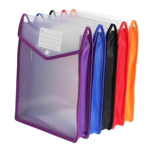 NUOBESTY 5 Stück Teiliges Dokumentenordner mit Erweiterbarem Design Transparente Aktentaschen für Etikettenfach für Büroorganisation und Einfache Identifikation NUOBESTY 5 Stück Teiliges Dokumentenordner mit Erweiterbarem Design Transparente Aktentaschen für Etikettenfach für Büroorganisation und Einfache Identifikation von NUOBESTY