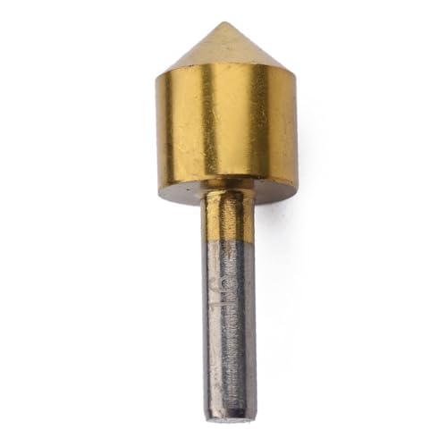 NUOBESTY 5 Stück Teiliges Entgratungs Kegelsenker set aus Kobaltstahl Rostfrei Langlebig für Kunststoff Aluminium Kupfer PVC Isolierplatten mit Rillenkern für Einfache Spanabfuhr von NUOBESTY