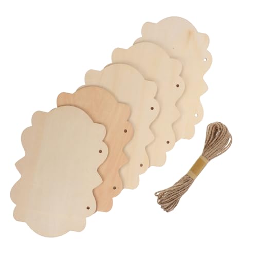NUOBESTY 5 Stück Teiliges Holzschilder für DIY Bastelprojekte Große Unbemalte Holztafeln mit Juteschnur Vorgelochte Nachhaltige Holzplatten zum Bemalen Gravieren und Dekorieren NUOBESTY 5 Stück Teiliges Holzschilder für DIY Bastelprojekte Große Unbemalte Holztafeln mit Juteschnur Vorgelochte Nachhaltige Holzplatten zum Bemalen Gravieren und Dekorieren von NUOBESTY