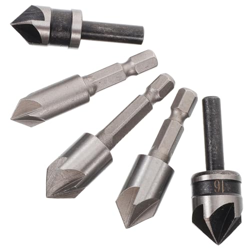 NUOBESTY 5 Stück Teiliges Kegelsenker Set für Holz Präzise Senkbohrer für Holzverarbeitung Vielseitig Einsetzbar für Hobby und Profis Robustem Gefertigt NUOBESTY 5 Stück Teiliges Kegelsenker Set für Holz Präzise Senkbohrer für Holzverarbeitung Vielseitig Einsetzbar für Hobby und Profis Robustem Gefertigt von NUOBESTY
