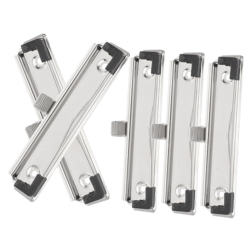 NUOBESTY 5 Stück Teiliges Metall Klemmbrett Clip mit Stifthalter Robuste Büro und Pflege Clipboard Klammern Montierbar Langlebig Passend für Dokumente Einfach zu Reinigen Clips für Schule NUOBESTY 5 Stück Teiliges Metall Klemmbrett Clip mit Stifthalter Robuste Büro und Pflege Clipboard Klammern Montierbar Langlebig Passend für Dokumente Einfach zu Reinigen Clips für Schule von NUOBESTY