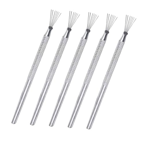 NUOBESTY 5 Stück Teiliges Modellierwerkzeug Aluminium und Edelstahl Vielseitige Töpfernadeln Skulpturen Langlebige Struktur Detailnadeln für Präzises Clay sculpting von NUOBESTY