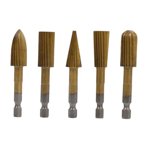 NUOBESTY 5 Stück Teiliges Set Hochgeschwindigkeitsstahl Rotationsfräser mit Sechskantschaft für Holzschnitzerei Vielseitig Einsetzbar zum Gravieren Formen und Polieren NUOBESTY 5 Stück Teiliges Set Hochgeschwindigkeitsstahl Rotationsfräser mit Sechskantschaft für Holzschnitzerei Vielseitig Einsetzbar zum Gravieren Formen und Polieren von NUOBESTY