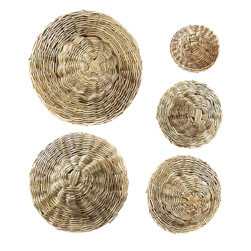NUOBESTY 5 Stück Teiliges Set Mini Handgefertigte Strohhüte Puppen Deko Diy Bastelset für Kindergeburtstag Miniaturhaus Dekoration Langlebig Geruchsneutral NUOBESTY 5 Stück Teiliges Set Mini Handgefertigte Strohhüte Puppen Deko Diy Bastelset für Kindergeburtstag Miniaturhaus Dekoration Langlebig Geruchsneutral von NUOBESTY