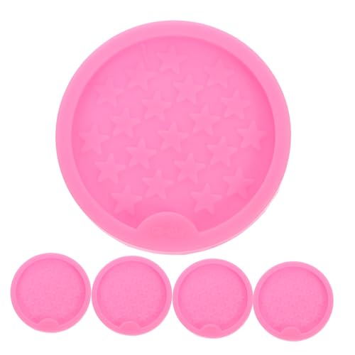 NUOBESTY 5 Stück Teiliges Silikon Untersetzer Formen für Epoxidharz Wiederverwendbare DIY Gießformen für Tassenunterlagen Handgefertigte Dekorationen Stabile und Professionelle Resin NUOBESTY 5 Stück Teiliges Silikon Untersetzer Formen für Epoxidharz Wiederverwendbare DIY Gießformen für Tassenunterlagen Handgefertigte Dekorationen Stabile und Professionelle Resin von NUOBESTY