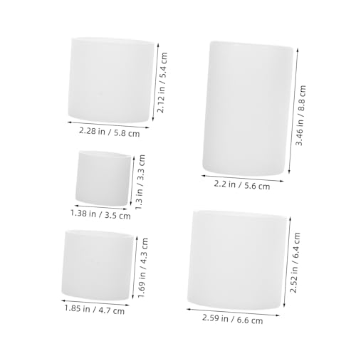 NUOBESTY 5 Stück Teiliges Silikon-kerzenform- Zylindrische Wachsmoulds für Kerzenherstellung Vielseitige Schnelles Entformen Bpa-frei für Epoxidharz Wachs-gießprojekte NUOBESTY 5 Stück Teiliges Silikon-kerzenform- Zylindrische Wachsmoulds für Kerzenherstellung Vielseitige Schnelles Entformen Bpa-frei für Epoxidharz Wachs-gießprojekte von NUOBESTY