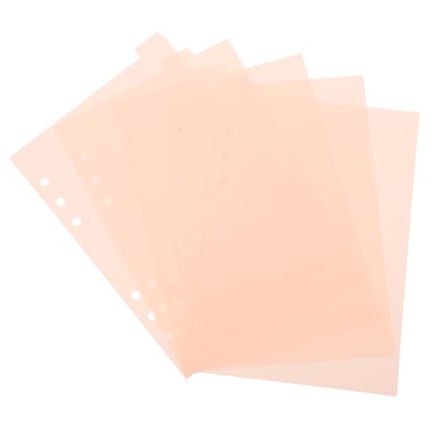 NUOBESTY 5 Stück Teiliges Trennblatt mit Lochung Pastellrosa Organizer Papier für Ringbuch Stabile Registerkarten Einfachen Kategorisieren und Schnellen von Notizen und Dokumenten NUOBESTY 5 Stück Teiliges Trennblatt mit Lochung Pastellrosa Organizer Papier für Ringbuch Stabile Registerkarten Einfachen Kategorisieren und Schnellen von Notizen und Dokumenten von NUOBESTY