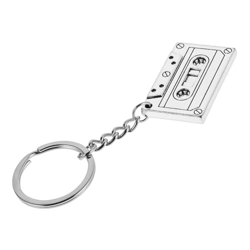 NUOBESTY 5 Stück Vintage Cassette Schlüsselanhänger und Anhänger Retro Alloy Charm für Jahre Party Schmuck Mädchen Kette Vielseitig Tragbar Robust Langlebig von NUOBESTY
