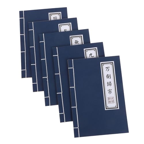 NUOBESTY 5 Stück Vintage Chinesische Notizbücher mit Leerem Innenteil Wuxia Design Retro Stil Journal für Notizen Tagebuch Memo Pads für Alltag Schule Büro und Cosplay NUOBESTY 5 Stück Vintage Chinesische Notizbücher mit Leerem Innenteil Wuxia Design Retro Stil Journal für Notizen Tagebuch Memo Pads für Alltag Schule Büro und Cosplay von NUOBESTY