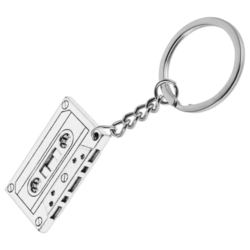 NUOBESTY 5 Stück Vintage Teiliges Schlüsselanhänger Retro Kassetten Anhänger aus Legierung als Vielseitige Party Dekoration und Modisches Accessoire für Frauen Jahre von NUOBESTY