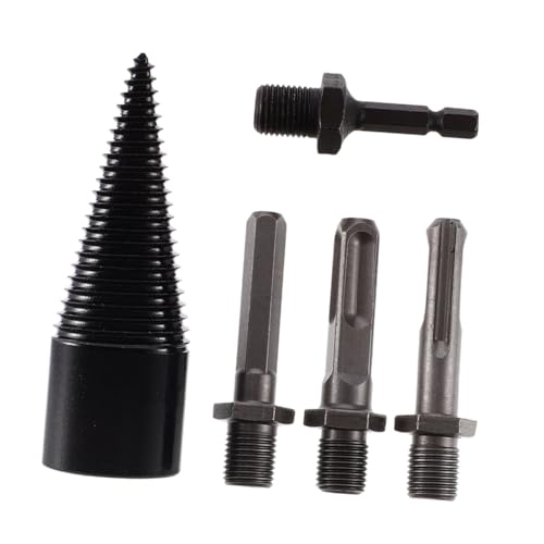 NUOBESTY 5 Teiliges Brennholzbohrer Set Für Holzspalter Holzbearbeitung Holzspalten Kegelbohrer Holzspaltbohrer Brennholzspaltbohrer Kohlenstoffstahl NUOBESTY 5 Teiliges Brennholzbohrer Set Für Holzspalter Holzbearbeitung Holzspalten Kegelbohrer Holzspaltbohrer Brennholzspaltbohrer Kohlenstoffstahl von NUOBESTY