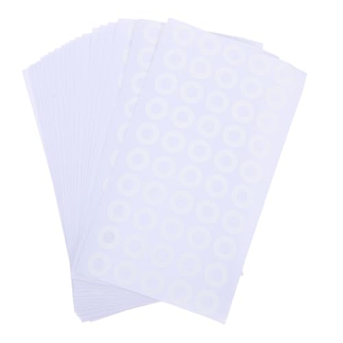 NUOBESTY 50 Blatt Lochverstärker Aufkleber Selbstklebende Runde PVC Lochschutzetiketten Reißfeste Verstärkungslabels für Ringbuch Papier Notizbücher Kalender Geeignet für Schule Büro und NUOBESTY 50 Blatt Lochverstärker Aufkleber Selbstklebende Runde PVC Lochschutzetiketten Reißfeste Verstärkungslabels für Ringbuch Papier Notizbücher Kalender Geeignet für Schule Büro und von NUOBESTY