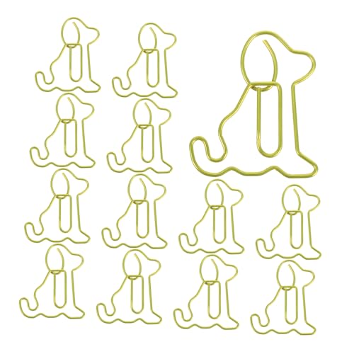 NUOBESTY 50 Stück Büroklammern Mit Hundemotiv Büroklammern Für Die Schule Lustige Lesezeichen Kreativer Schulbedarf Lustige Planer Clips Welpen Büroklammern Lustiger Schulbedarf von NUOBESTY
