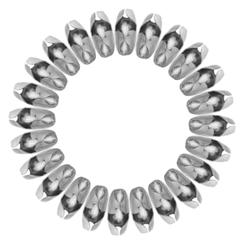 NUOBESTY 50 Stück Edelstahl Kugelkettenschlösser Schmuckverbinder für Halsketten Armbänder DIY Basteln Zubehör Robust Langlebig Einfach zu Verbinden von NUOBESTY
