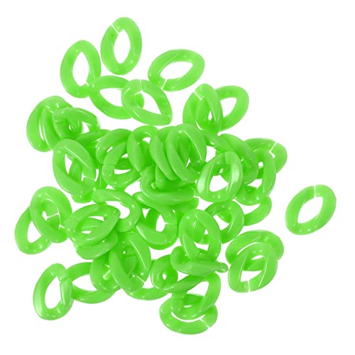 NUOBESTY 50 Stück Fluoreszierende Grüne Acrylschnallen Zum Verbinden Von Ketten Zur Schmuckherstellung NUOBESTY 50 Stück Fluoreszierende Grüne Acrylschnallen Zum Verbinden Von Ketten Zur Schmuckherstellung von NUOBESTY