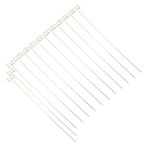 NUOBESTY 50 Stück Goldene Metallkartenhalter mit Schleifen Design für Blumenarrangements Elegant und Tragbar für Hochzeiten Geburtstagsfeiern und Festliche Anlässe von NUOBESTY