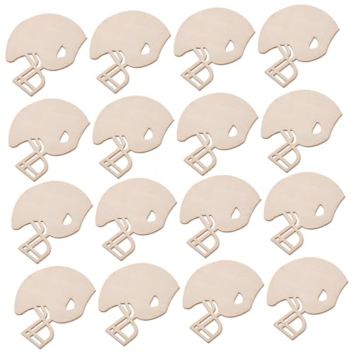 NUOBESTY 50 Stück Holzausschnitte Unvollendete DIY Holzausschnitte Footballhelm Dekorationen Holzscheiben Footballhelm Hängeornamente Holzscheiben Unvollendete Holzhelm NUOBESTY 50 Stück Holzausschnitte Unvollendete DIY Holzausschnitte Footballhelm Dekorationen Holzscheiben Footballhelm Hängeornamente Holzscheiben Unvollendete Holzhelm von NUOBESTY