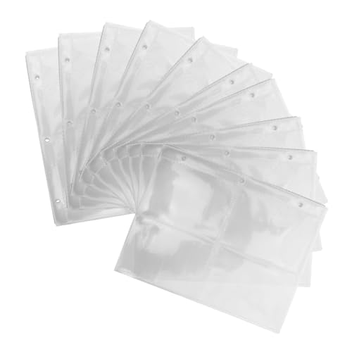 NUOBESTY 50 Stück Kartenabdeckung Ärmel Sport Binderhüllen Für Sammelkarten Baseball Handel Sammelkartenhüllen Kunststoffhüllen Für Karten Kartenhüllenseiten Pp Transparent von NUOBESTY