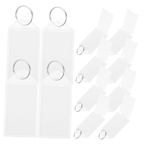 NUOBESTY 50 Stück Kofferanhänger Tags Für Gepäck Namensschilder Für Hängende Tags Namensschilder Für Taschen Wichtige Namensschilder Schlüsselanhängerhalter Für Die Wand Plastik Weiß von NUOBESTY