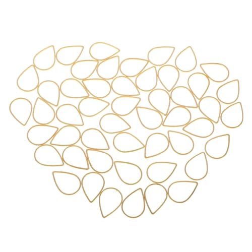 NUOBESTY 50 Stück Kupfer Wasserfall Charms für Diy Ohrringe Schmuckherstellung Hängende Anhänger mit Einzigartigem Hohlem Design für Ohrringe und von NUOBESTY