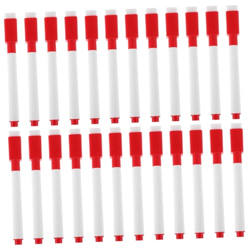 NUOBESTY 50 Stück Magnetische Whiteboard Marker mit Feiner Spitze und Radierkappe Abwischbare Trockene Stifte für Whiteboards Kühlschrankkalender Schule und Büro Rote Farbe Leicht zu NUOBESTY 50 Stück Magnetische Whiteboard Marker mit Feiner Spitze und Radierkappe Abwischbare Trockene Stifte für Whiteboards Kühlschrankkalender Schule und Büro Rote Farbe Leicht zu von NUOBESTY