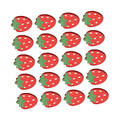 NUOBESTY Erdbeer-holzknöpfe 50 Stück Rot 22 X 17 Mm Für Kinderprojekte Kleidungsdekorationen NUOBESTY Erdbeer-holzknöpfe 50 Stück Rot 22 X 17 Mm Für Kinderprojekte Kleidungsdekorationen von NUOBESTY