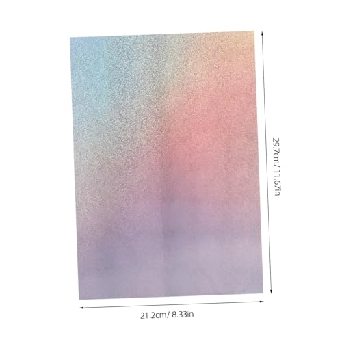 NUOBESTY 50 Stück Metallic Holographisches Papier mit Muster M² Glänzende Faltbare Karten für DIY Bastelprojekte Schule Erwachsene von NUOBESTY