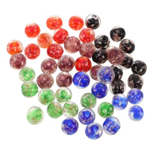 NUOBESTY 50 Stück Nachtleuchtende Glasperlen Runde Lose Spacer Perlen für Diy Schmuckherstellung Armbänder Halsketten Ohrringe in Blau Schwarz Grün Rot Lila NUOBESTY 50 Stück Nachtleuchtende Glasperlen Runde Lose Spacer Perlen für Diy Schmuckherstellung Armbänder Halsketten Ohrringe in Blau Schwarz Grün Rot Lila von NUOBESTY