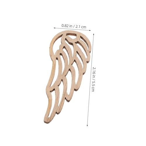 NUOBESTY 50 Stück Naturbelassene Engelsflügel Holzscheiben für DIY Baumornamente Vielseitige Holzflügel Bastelstücke mit Einzigartiger Maserung Langlebige Deko für Kreative NUOBESTY 50 Stück Naturbelassene Engelsflügel Holzscheiben für DIY Baumornamente Vielseitige Holzflügel Bastelstücke mit Einzigartiger Maserung Langlebige Deko für Kreative von NUOBESTY
