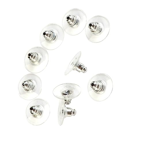 NUOBESTY 50 Stück Ohrstecker Rücken mit Kunststoffpolster für Schmuckverwendung Weiß K Ergonomische Ohrhaken für Langlebigen und Tragbaren Einsatz Zubehör für Ohrringe NUOBESTY 50 Stück Ohrstecker Rücken mit Kunststoffpolster für Schmuckverwendung Weiß K Ergonomische Ohrhaken für Langlebigen und Tragbaren Einsatz Zubehör für Ohrringe von NUOBESTY