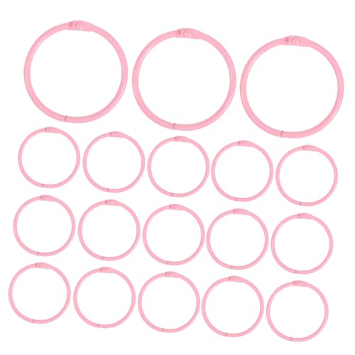 NUOBESTY 50 Stück Pinke Metall Binder Rings Innendurchmesser Kleine Runde Schlüsselring Ringe für Karteikarten Notizbücher Scrapbooking Büro Schule NUOBESTY 50 Stück Pinke Metall Binder Rings Innendurchmesser Kleine Runde Schlüsselring Ringe für Karteikarten Notizbücher Scrapbooking Büro Schule von NUOBESTY