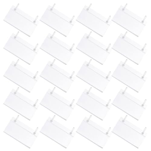 NUOBESTY 50 Stück Preisschilder aus Kunststoff mit doppeltem Schnappverschluss, transparente Schildhalter-Clips für Einzelhandelsregale, für Supermärkte, Bäckereien und Convenience Stores NUOBESTY 50 Stück Preisschilder aus Kunststoff mit doppeltem Schnappverschluss, transparente Schildhalter-Clips für Einzelhandelsregale, für Supermärkte, Bäckereien und Convenience Stores von NUOBESTY