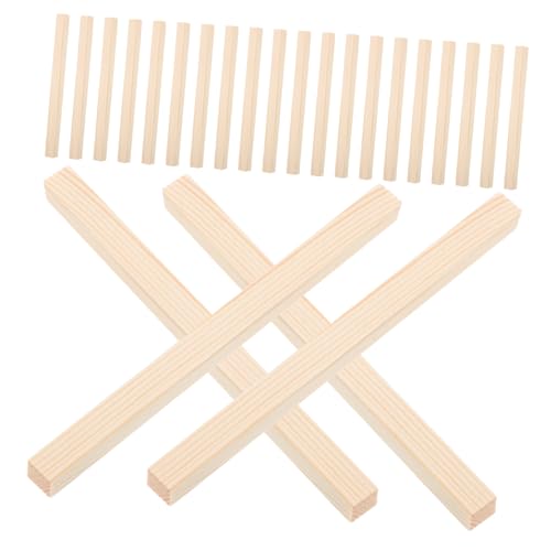 NUOBESTY 50 Stück Quadratische Holzstäbe Unbehandelte Holzleisten für Diy Bastelprojekte Glatte Holzdübel zum Modellbau Handarbeit Puppenhaus Dekoration Bastelmaterial NUOBESTY 50 Stück Quadratische Holzstäbe Unbehandelte Holzleisten für Diy Bastelprojekte Glatte Holzdübel zum Modellbau Handarbeit Puppenhaus Dekoration Bastelmaterial von NUOBESTY