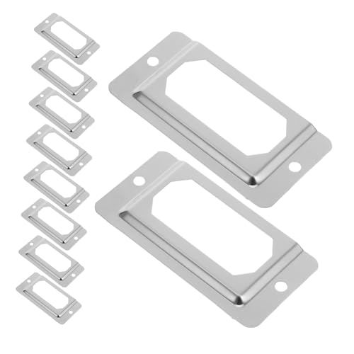 NUOBESTY 50 Stück Schachtel Metallhalter für Bücherkarten Etikettenhalter Metall Etikettenrahmen Beschriftungsrahmen Etikettplattenhalter Kartenkarten -Tag -Halter Rostfreier Stahl Silver NUOBESTY 50 Stück Schachtel Metallhalter für Bücherkarten Etikettenhalter Metall Etikettenrahmen Beschriftungsrahmen Etikettplattenhalter Kartenkarten -Tag -Halter Rostfreier Stahl Silver von NUOBESTY