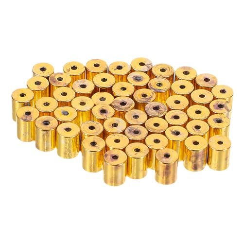 NUOBESTY 50 Stück Schloss Ohrstecker Verschlüsse Kupfer Zylindrische Ohrschmuck Rückseiten Drop Design Komfortabler Halt für Ohrstecker Geeignet für Schmuckherstellung und Reparatur von NUOBESTY