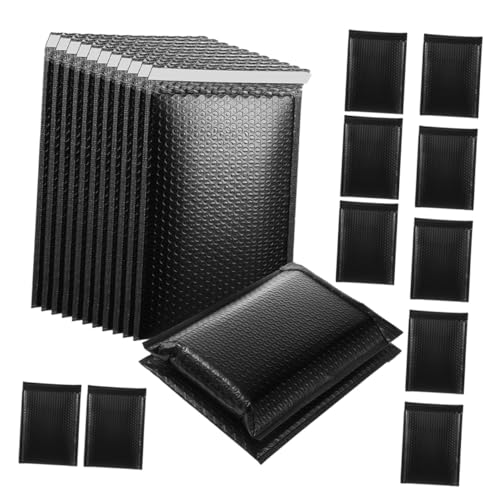 NUOBESTY 50 Stück Schwarze Bubble -Umschlagstasche Paketartikel Versandtaschen für den Postversand Kleine Verpackungsschifffahrtsbeutel Blase Versandtaschen Blasenpacksäcke schwarz Sport von NUOBESTY