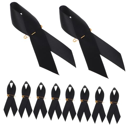 NUOBESTY 50 Stück Schwarze Trauerschleifen mit Sicherheitsnadeln Gedenk Broschen für Beerdigungen und Wohltätigkeitsveranstaltungen Vielseitige Traueraccessoires für Gedenkfeiern und NUOBESTY 50 Stück Schwarze Trauerschleifen mit Sicherheitsnadeln Gedenk Broschen für Beerdigungen und Wohltätigkeitsveranstaltungen Vielseitige Traueraccessoires für Gedenkfeiern und von NUOBESTY