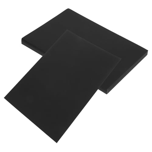 NUOBESTY 50 Stück Schwarzes Kartonpapier Schweres Bastelpapier für Scrapbooking Kartenherstellung und Diy Projekte ohne Weißen Kern Präzise Schnitte Vielseitig Einsetzbar von NUOBESTY