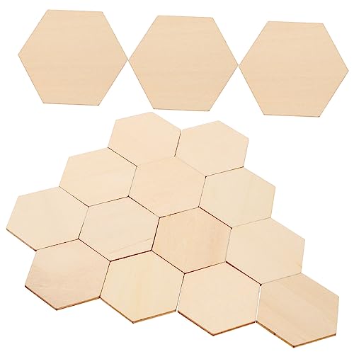 NUOBESTY 50 Stück Sechseckige Holzplatten Buchenholz Unlackierte Holzornamente für Diy Bastelarbeiten Dekorationen für Hochzeit Geburtstag und Weihnachten NUOBESTY 50 Stück Sechseckige Holzplatten Buchenholz Unlackierte Holzornamente für Diy Bastelarbeiten Dekorationen für Hochzeit Geburtstag und Weihnachten von NUOBESTY
