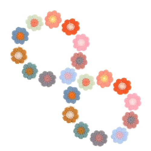 NUOBESTY 50 Stück Süße Daisy Blumen Stickerei Patches für Kleidung Taschen Schuhe Diy Dekoration Einfach zu Nähen Vielseitig für Kreative Projekte von NUOBESTY