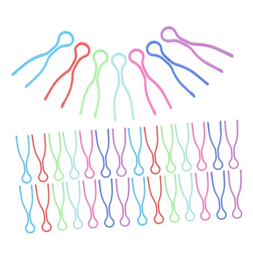 NUOBESTY 50 Stück Teiliges Kunststoff spulenklemmen Bobbin Clips zur Fadenfixierung Nähmaschinen Zubehör für Ordentliche Spulenaufbewahrung und Verhinderung von Fadenverknotungen Beim von NUOBESTY