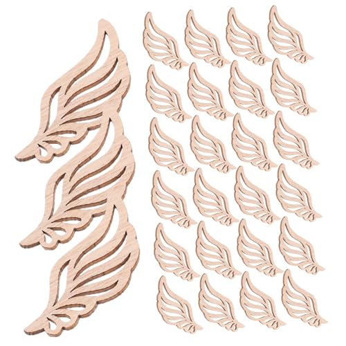 NUOBESTY 50 Stück Teiliges Naturbelassene Engelsflügel Holzscheiben ohne Unbemalte Holz Dekoration für DIY Bastelprojekte Weihnachts und Hochzeitsdeko Kreative und Sublimationsvorlage NUOBESTY 50 Stück Teiliges Naturbelassene Engelsflügel Holzscheiben ohne Unbemalte Holz Dekoration für DIY Bastelprojekte Weihnachts und Hochzeitsdeko Kreative und Sublimationsvorlage von NUOBESTY