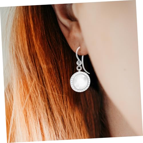 NUOBESTY 50 Stück Transparente Resin Ohrhaken mit Silberfarbenen Perlen DIY Ohrschmuck Zubehör für Individuelle Ohrringe Basteln und Schmuckherstellung von NUOBESTY