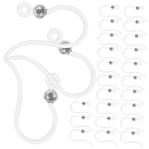 NUOBESTY 50 Stück Transparente Resin Ohrhaken mit Silberperlen Umweltfreundliche DIY Ohrring Zubehör Stylische Schmuckherstellung Haken für Ohrschmuck Kreationen NUOBESTY 50 Stück Transparente Resin Ohrhaken mit Silberperlen Umweltfreundliche DIY Ohrring Zubehör Stylische Schmuckherstellung Haken für Ohrschmuck Kreationen von NUOBESTY