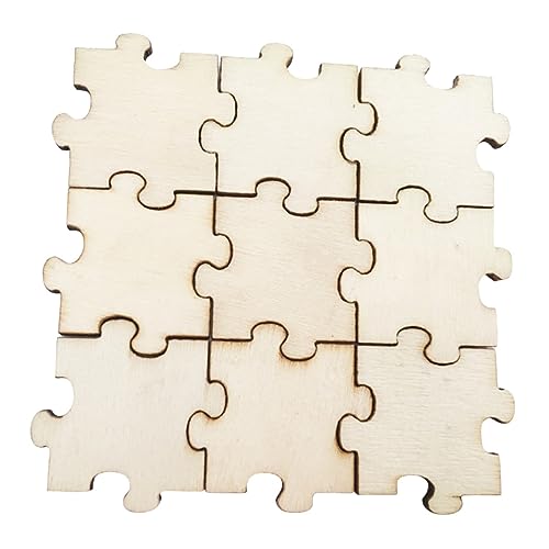 NUOBESTY 50 Stück Unbehandelte Holz Puzzle Teile Diy Material für Bastelprojekte Malen und Dekoration Holzstücke für Kreative Anwendungen NUOBESTY 50 Stück Unbehandelte Holz Puzzle Teile Diy Material für Bastelprojekte Malen und Dekoration Holzstücke für Kreative Anwendungen von NUOBESTY