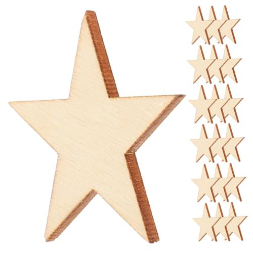 NUOBESTY 50 Stück Unbehandelte Holzsterne für Basteln DIY Handwerk Dekoration Holzscheiben Naturbelassen Sternform für Kindergarten Party Hochzeit NUOBESTY 50 Stück Unbehandelte Holzsterne für Basteln DIY Handwerk Dekoration Holzscheiben Naturbelassen Sternform für Kindergarten Party Hochzeit von NUOBESTY