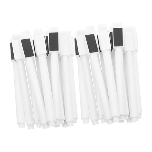 NUOBESTY 50 Stück Whiteboard Marker mit Magnet und Radierer Feine Spitze Wiederbeschreibbare Marker für Glas Metall und Glatte Oberflächen für Schule Büro und Zuhause von NUOBESTY