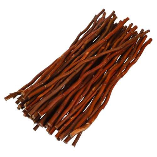 NUOBESTY 50 Stück natürliche trockene Zweige dekorative Baumstämme fallen Stiele Stange Stamm Reed-Diffusor-Sticks natürliche Birkenzweige Zweige und Zweige für Vasen Mini-Sticks Holz Brown von NUOBESTY
