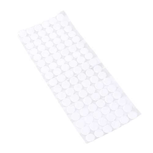 NUOBESTY 500 Paare Selbstklebende Runde Klebepunkte Weiß für Diy Projekte Stoffe Reparaturen Vielseitig Einsetzbar Haushalt und Büro von NUOBESTY